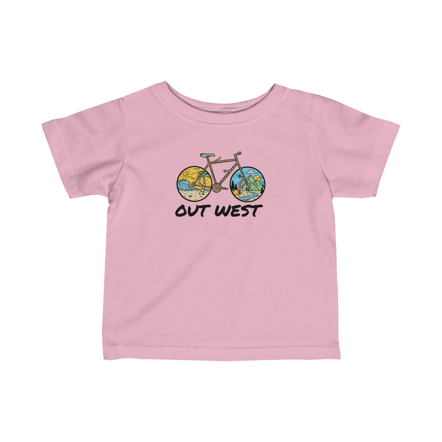 Out West Bike Infant Fine Jersey Tee