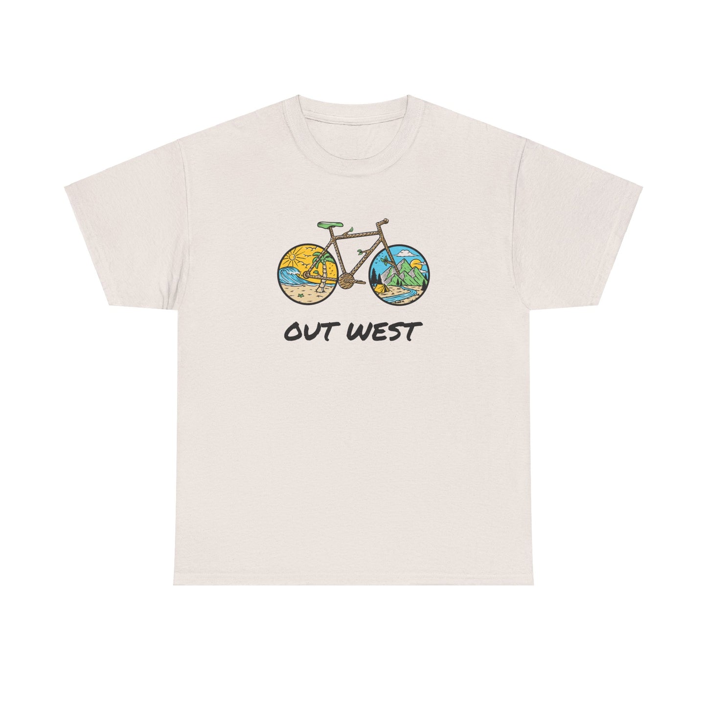 Out West Bike Unisex Heavy Cotton Tee