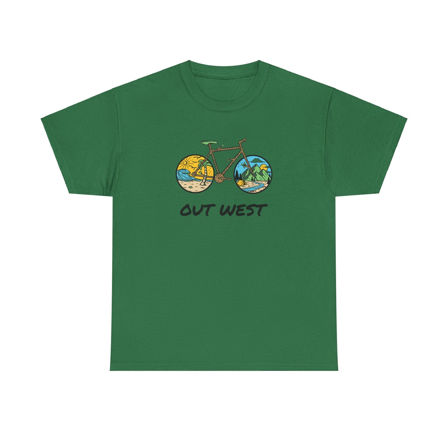 Out West Bike Unisex Heavy Cotton Tee