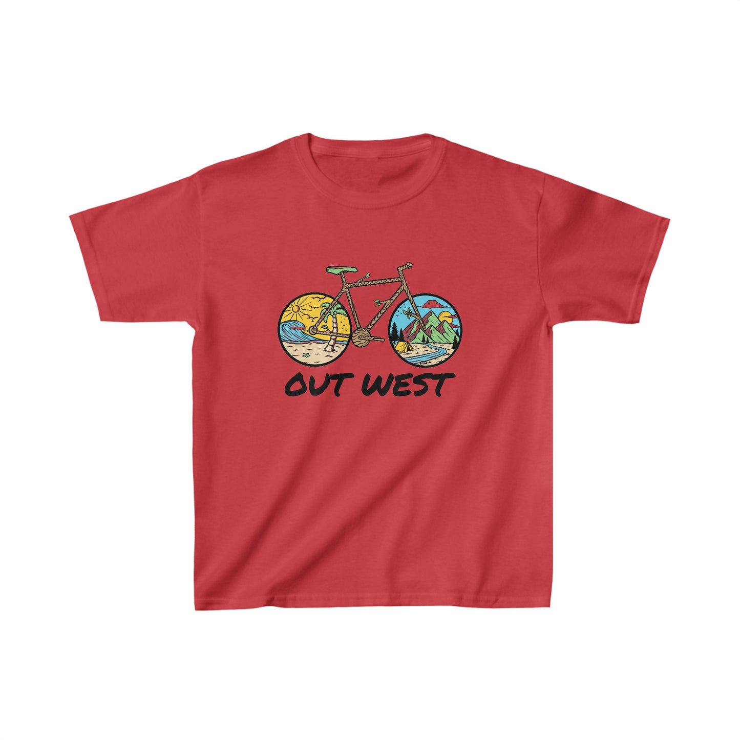 Out West Bike Kids Heavy Cotton™ Tee