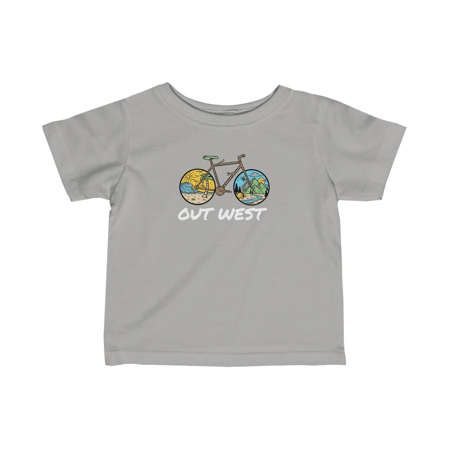 Out West Bike Infant Fine Jersey Tee