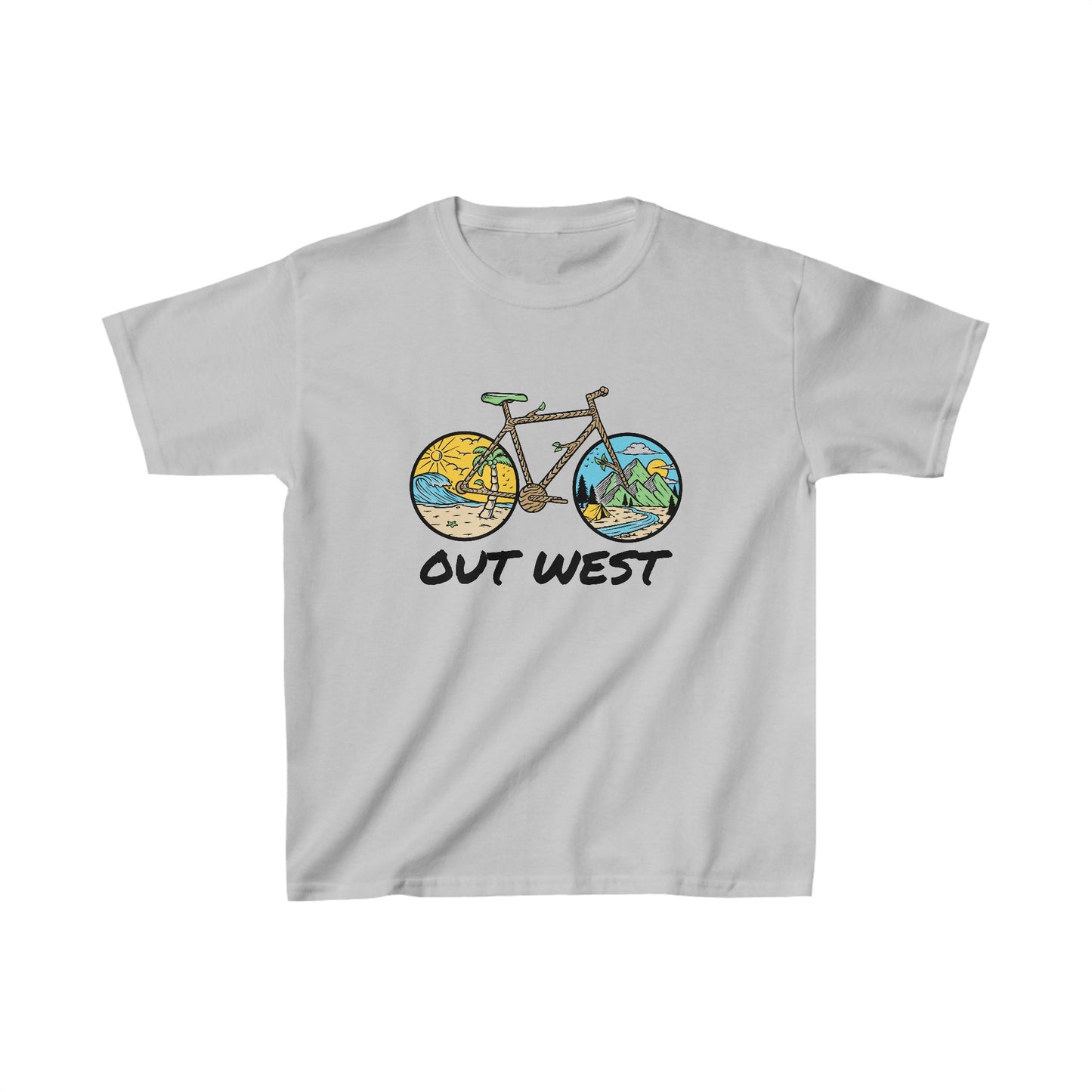 Out West Bike Kids Heavy Cotton™ Tee