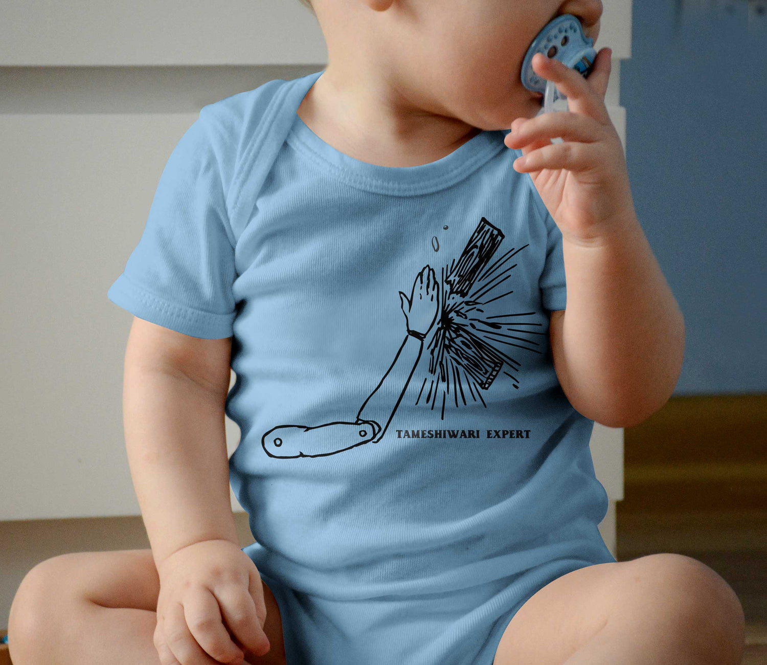 Karate Kid Chopping Wood Karate Chop on Baby