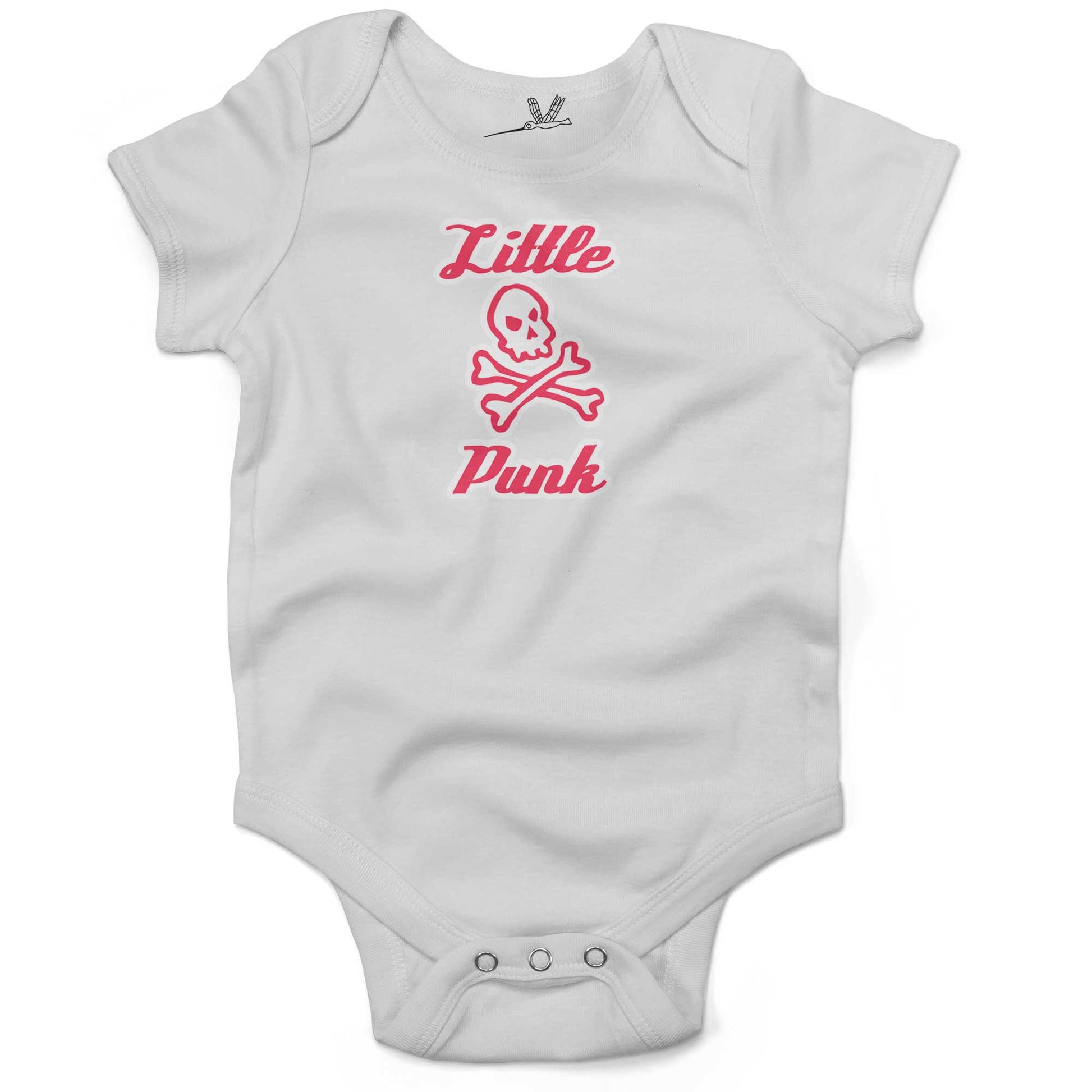 Little Punk Infant Bodysuit-White-3-6 months