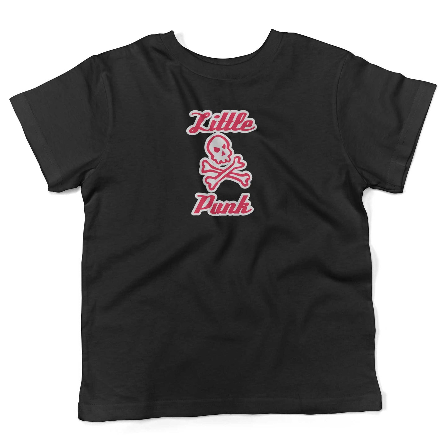 Little Punk Toddler Shirt-Organic Black-2T