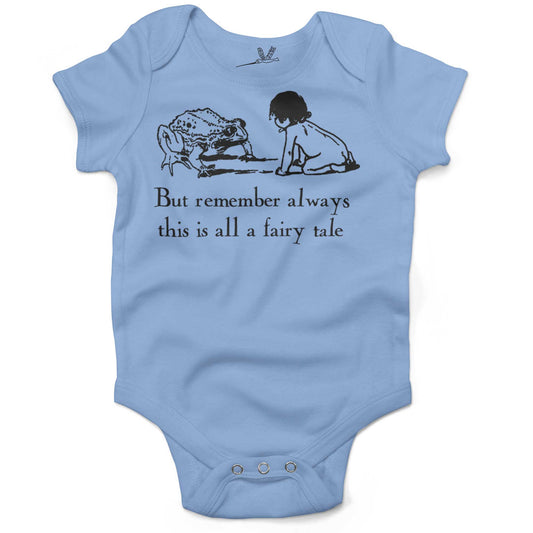 But Remember, This Is All A Fairy Tale Infant Bodysuit or Raglan Tee-Organic Baby Blue-3-6 months