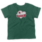 Mom Tattoo Heart Toddler Shirt-Kelly Green-2T