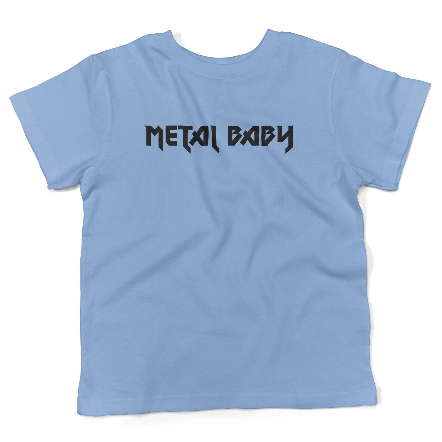 Metal Baby Toddler Shirt-Organic Baby Blue-2T