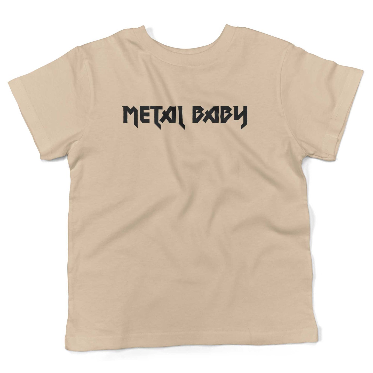 Metal Baby Toddler Shirt-Organic Natural-2T