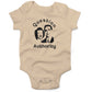 Question Authority Infant Bodysuit or Raglan Tee-Organic Natural-3-6 months