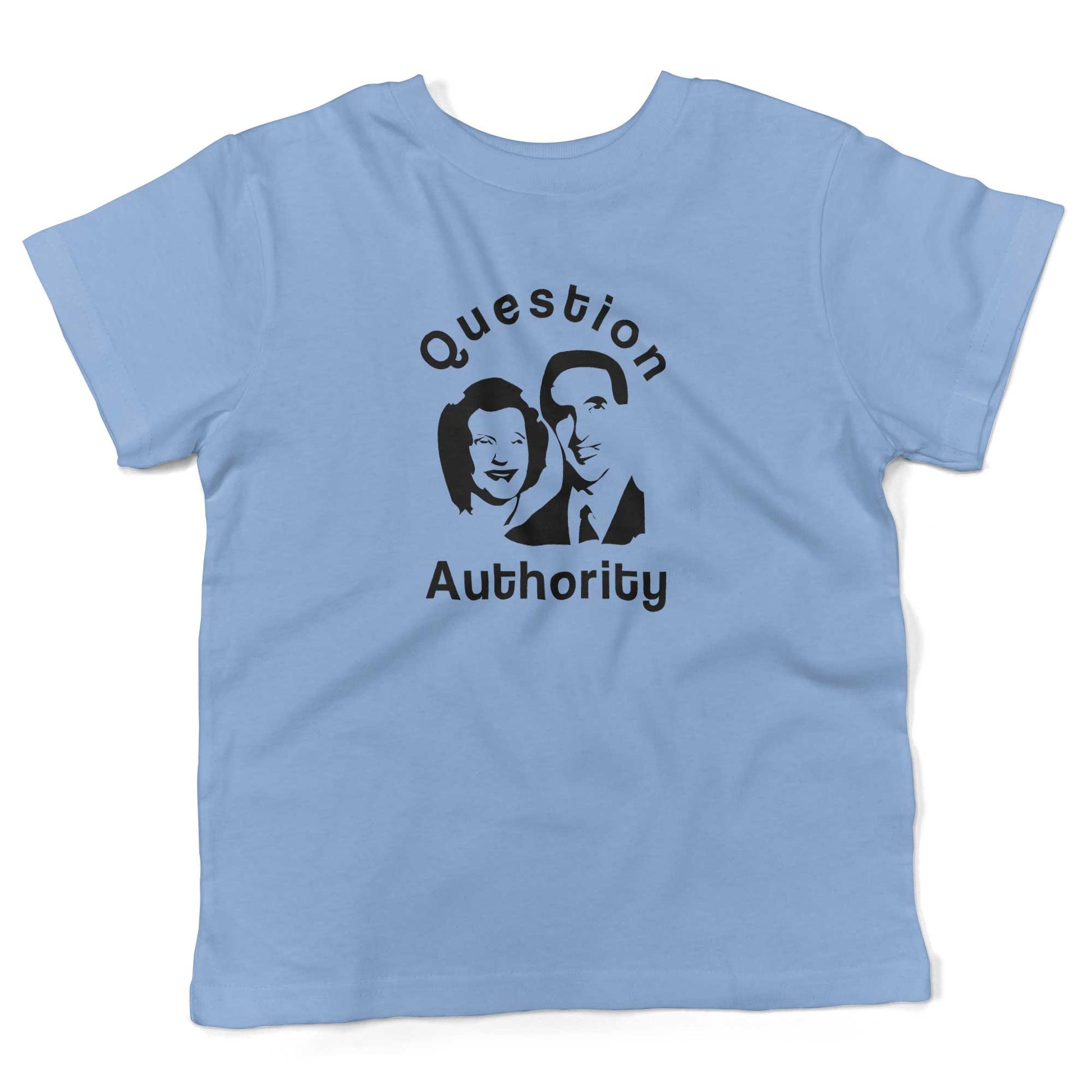 Question Authority Toddler Shirt-Organic Baby Blue-2T