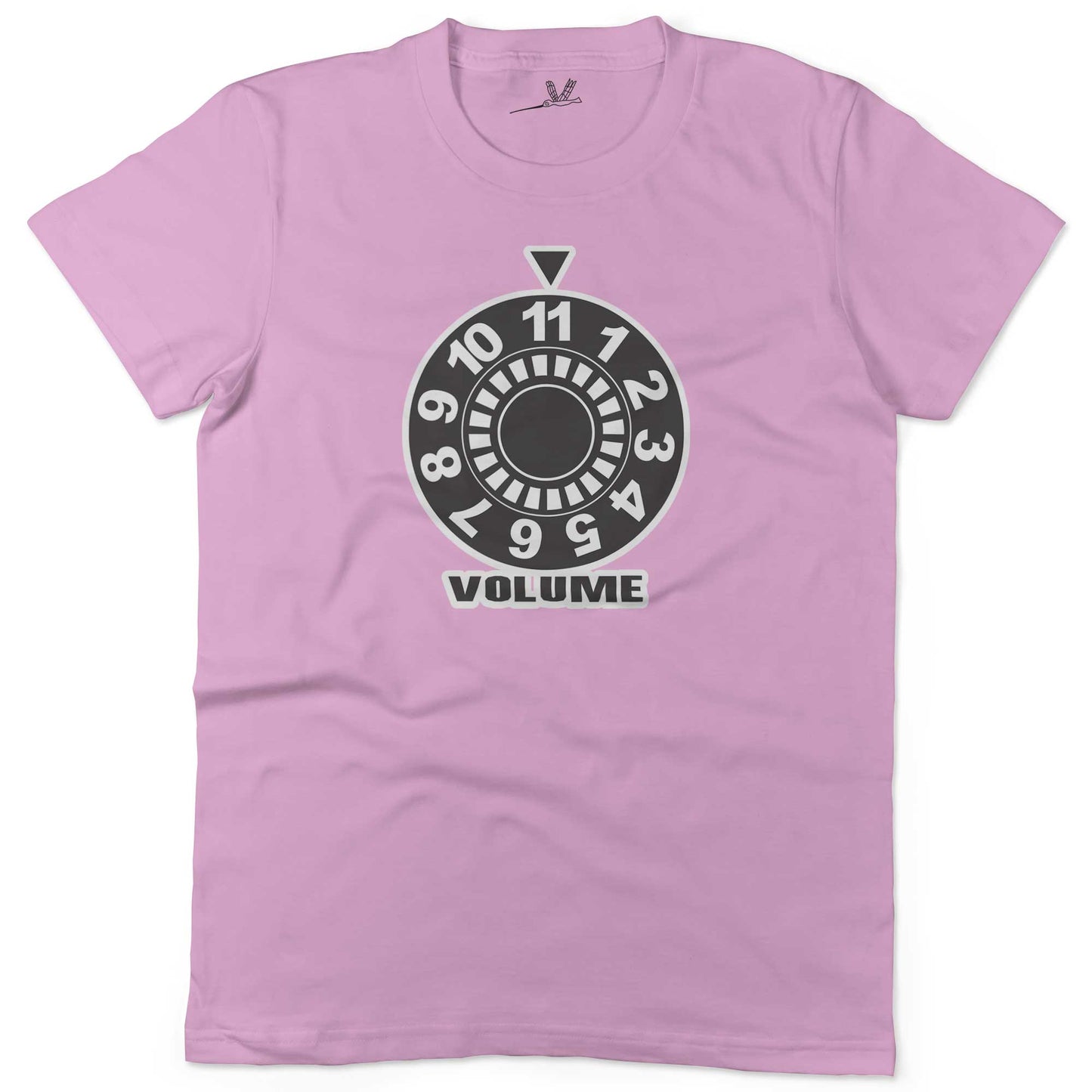 Turn It Up To 11 Unisex Or Women's Cotton T-shirt-Pink-Woman