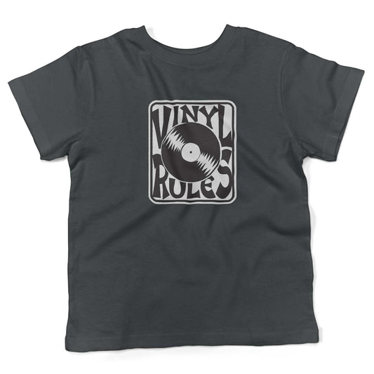 Vinyl Rules Toddler Shirt-Asphalt-2T