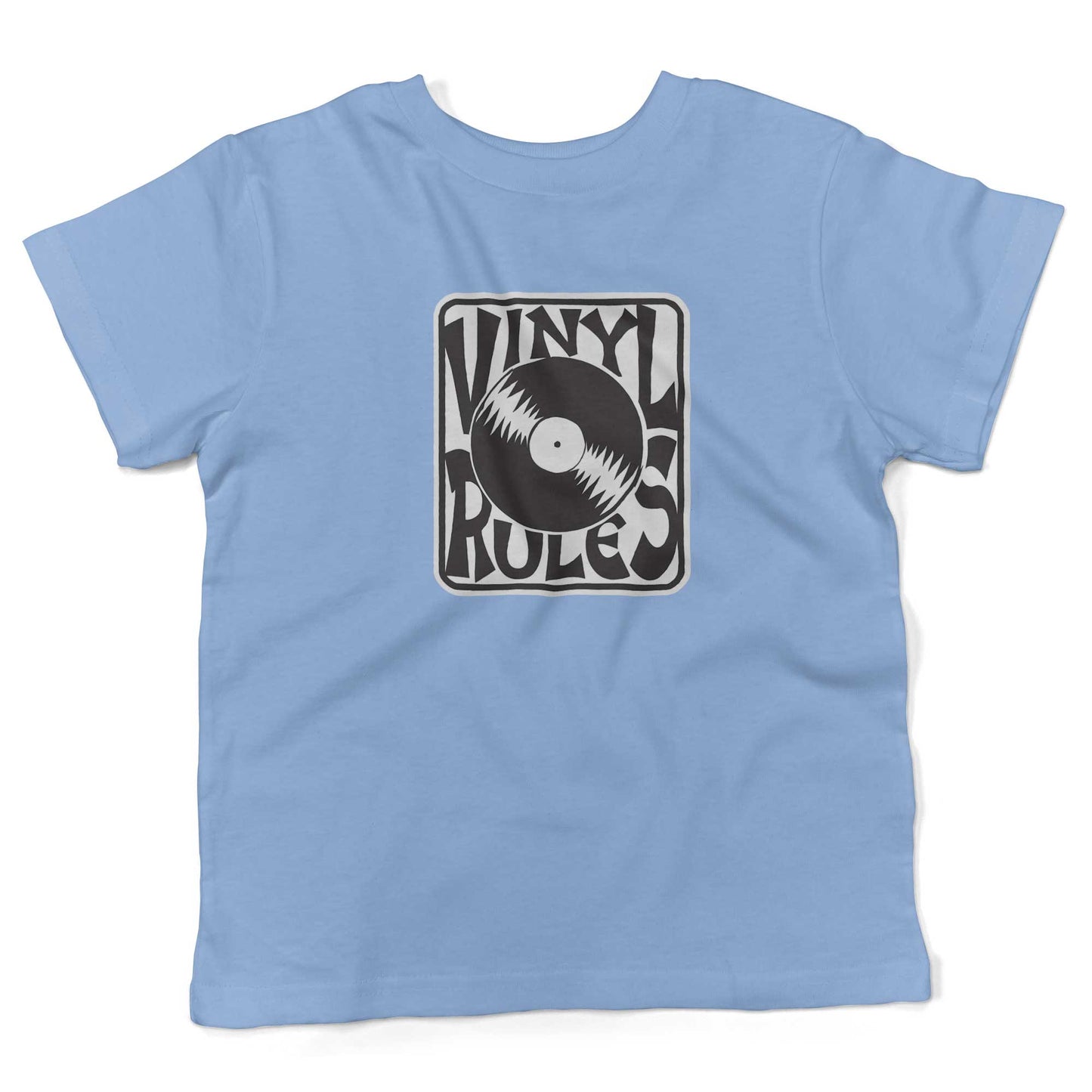 Vinyl Rules Toddler Shirt-Organic Baby Blue-2T