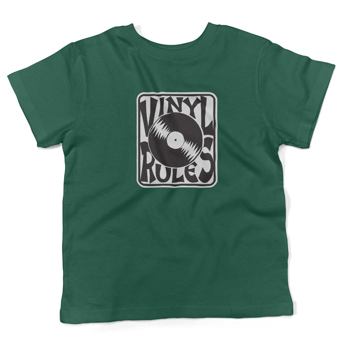 Vinyl Rules Toddler Shirt-Kelly Green-2T