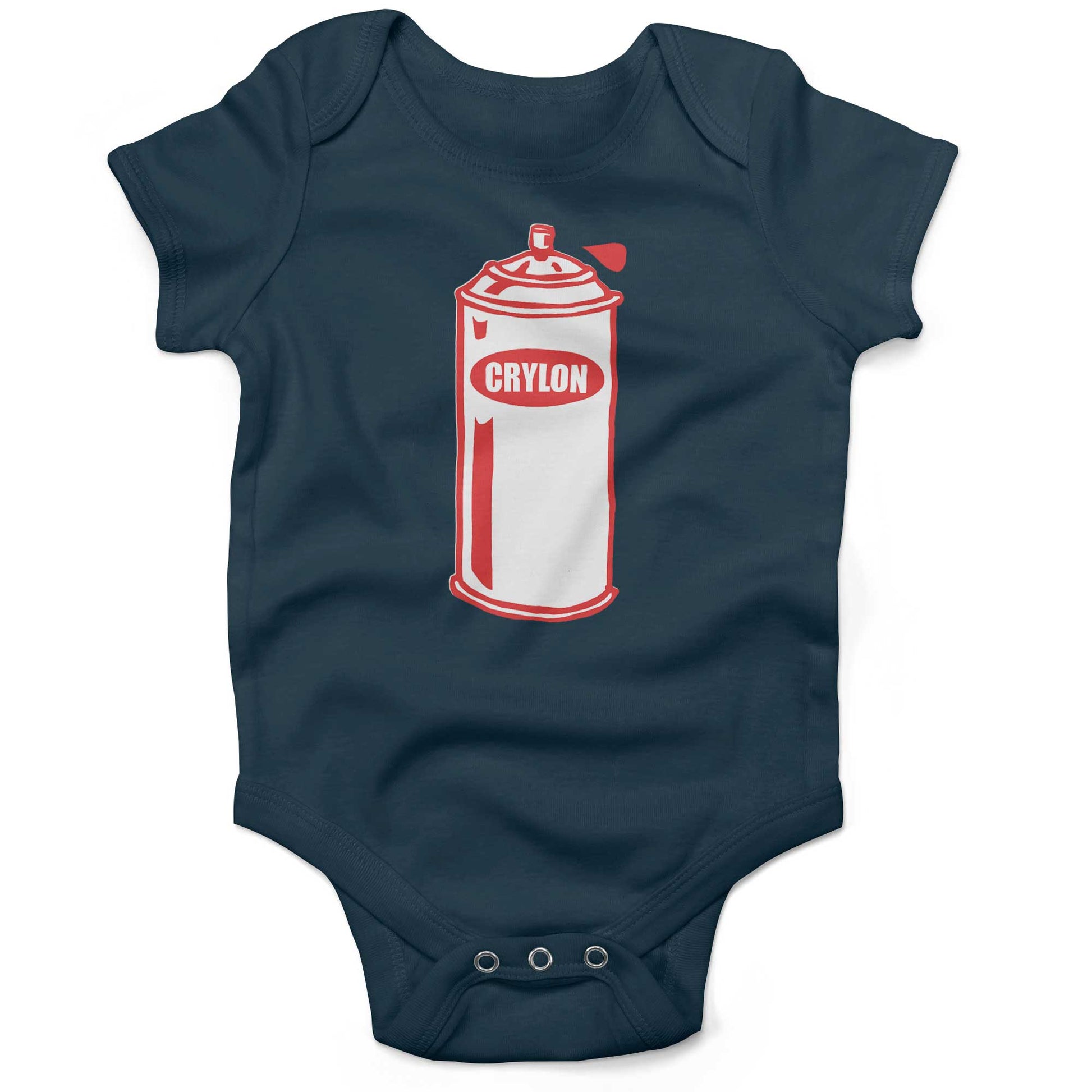 Crylon Cans Infant Bodysuit or Raglan Tee-Organic Pacific Blue-3-6 months