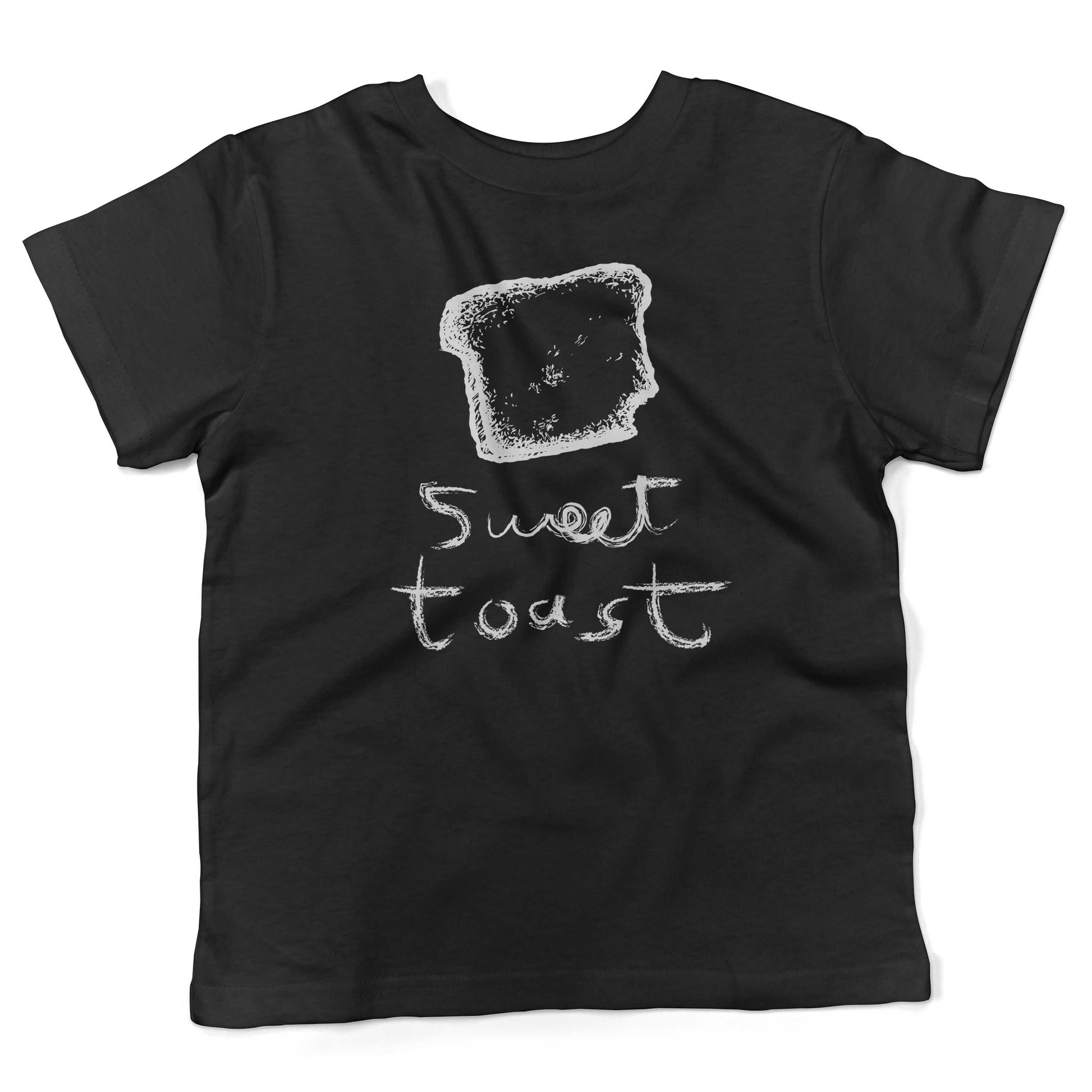 Sweet Toast Toddler Shirt-Organic Black-2T
