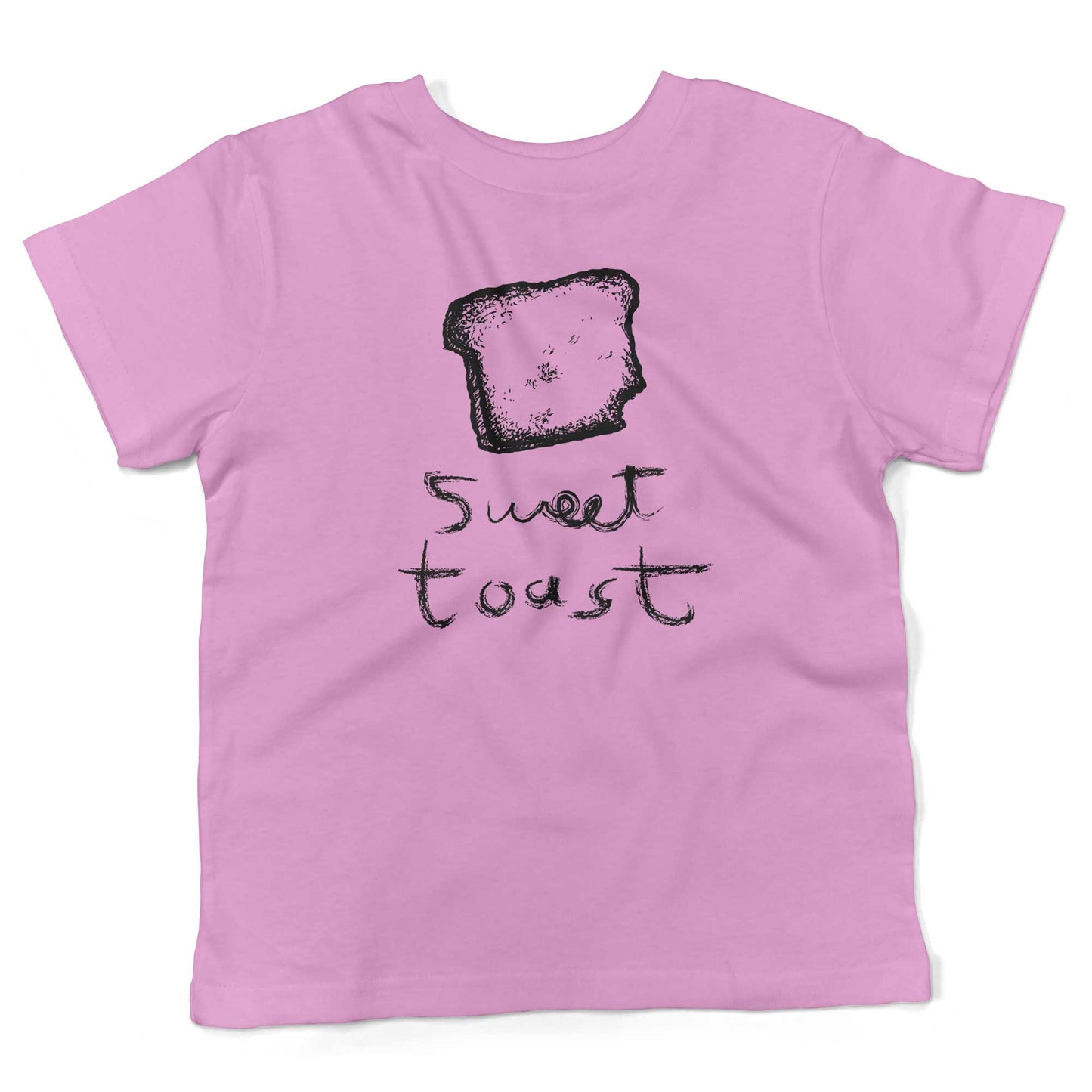 Sweet Toast Toddler Shirt-Organic Pink-2T