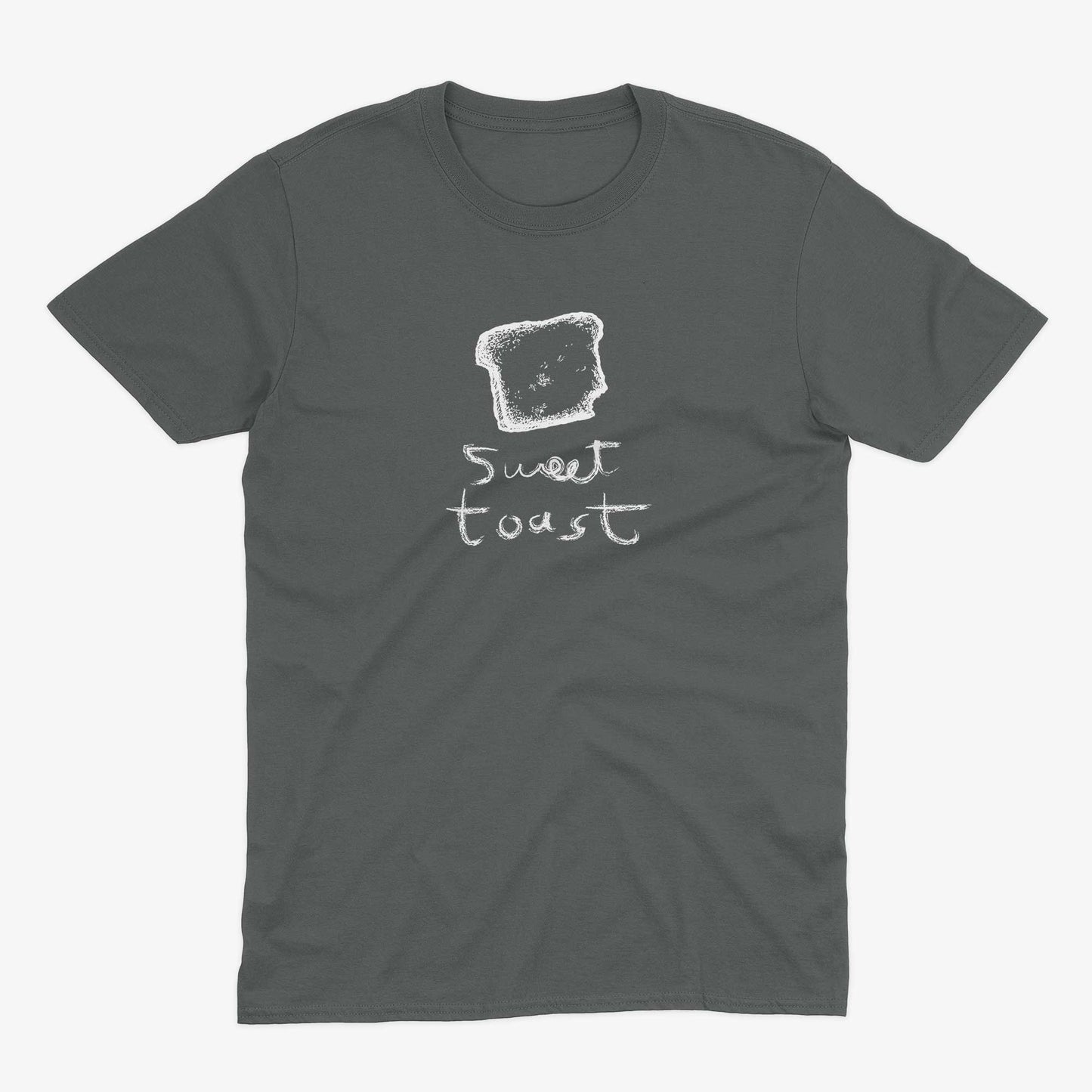 Sweet Toast Unisex Or Women's Cotton T-shirt-Asphalt-Unisex
