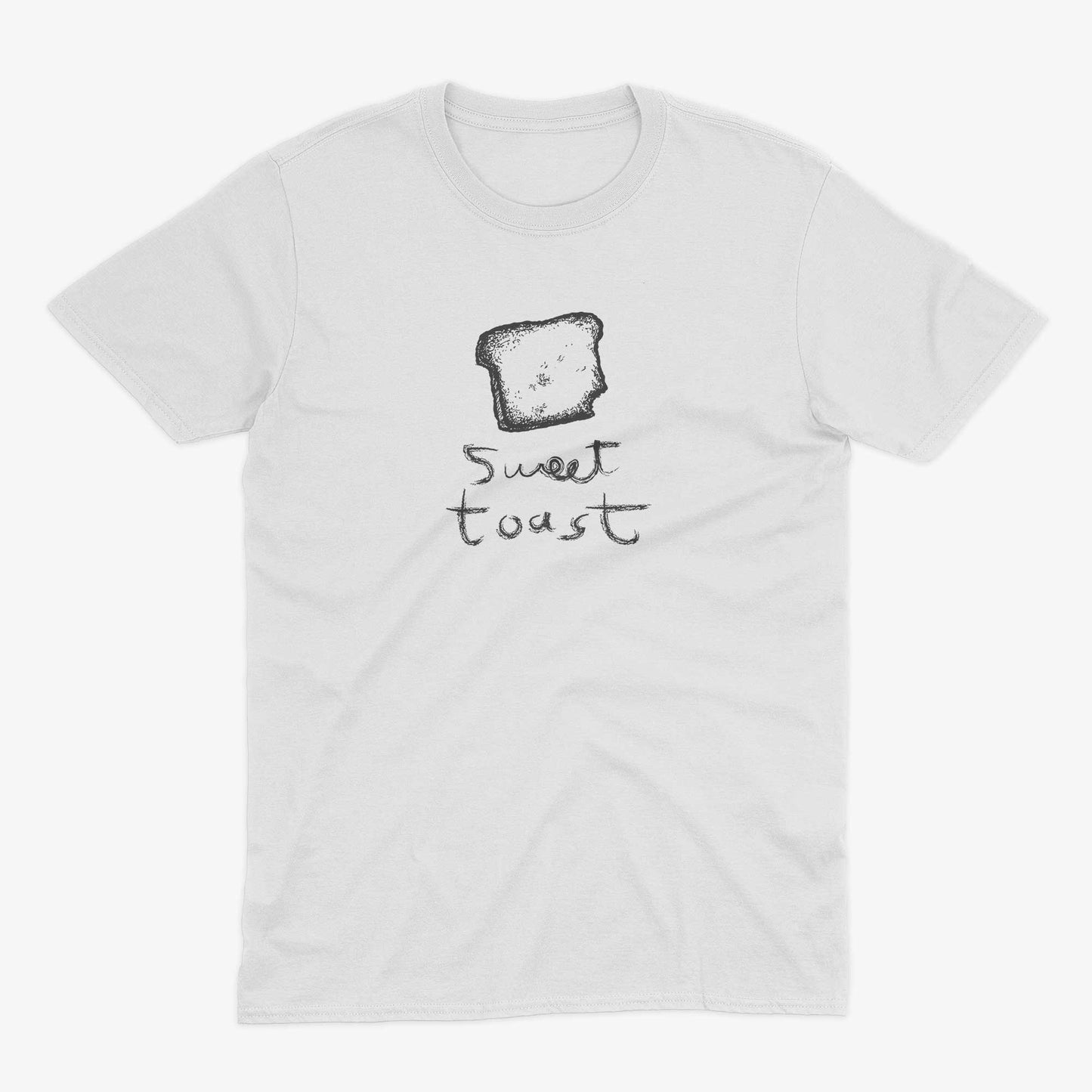 Sweet Toast Unisex Or Women's Cotton T-shirt-White-Unisex