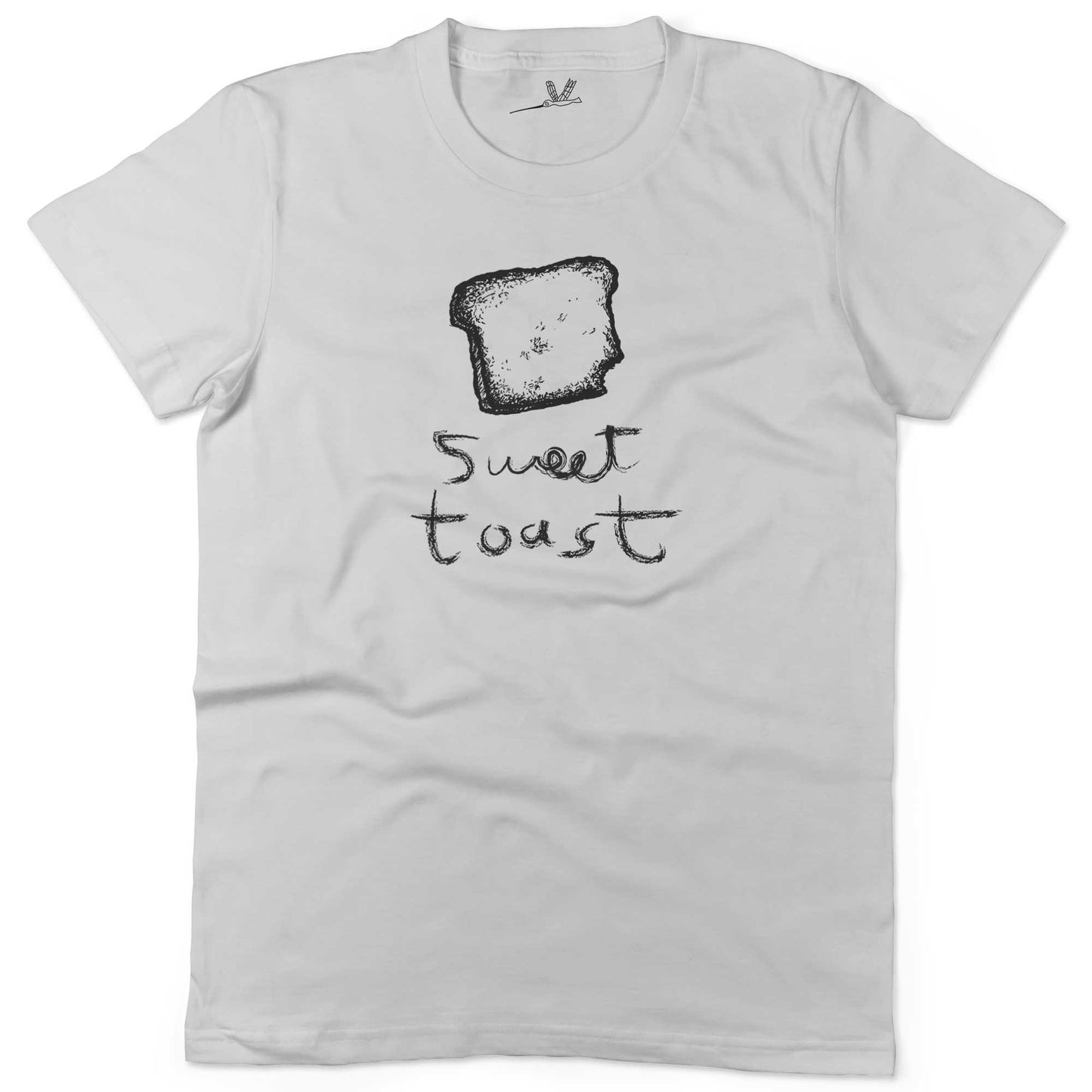 Sweet Toast Unisex Or Women's Cotton T-shirt-White-Woman