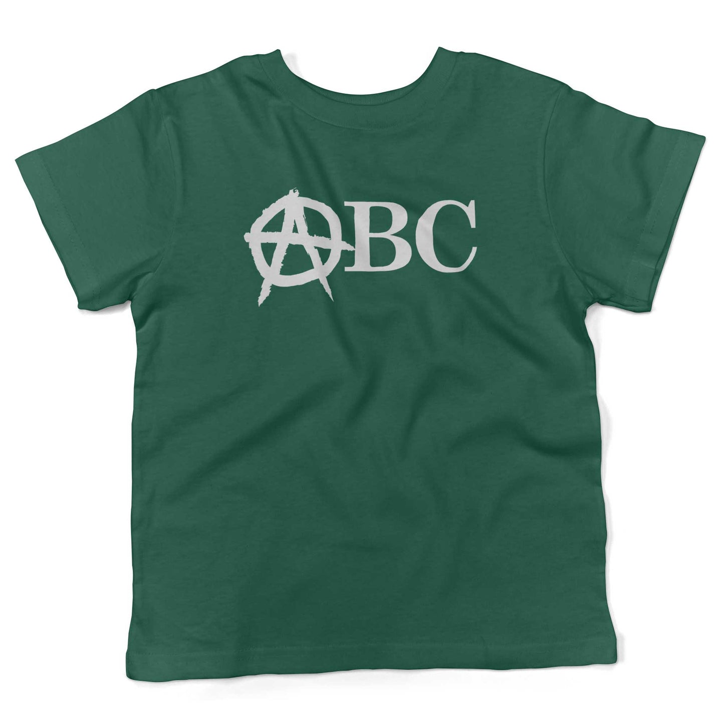 Punk Rock Alphabet Toddler Shirt-Kelly Green-2T