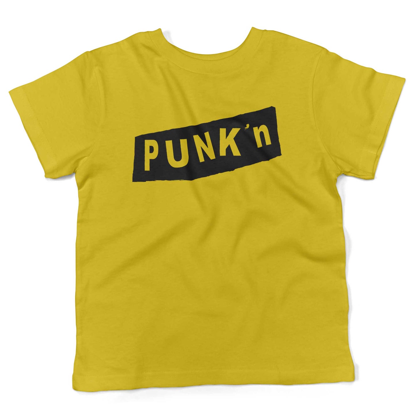 Pumpkin Punk'n Toddler Shirt-Sunshine Yellow-2T