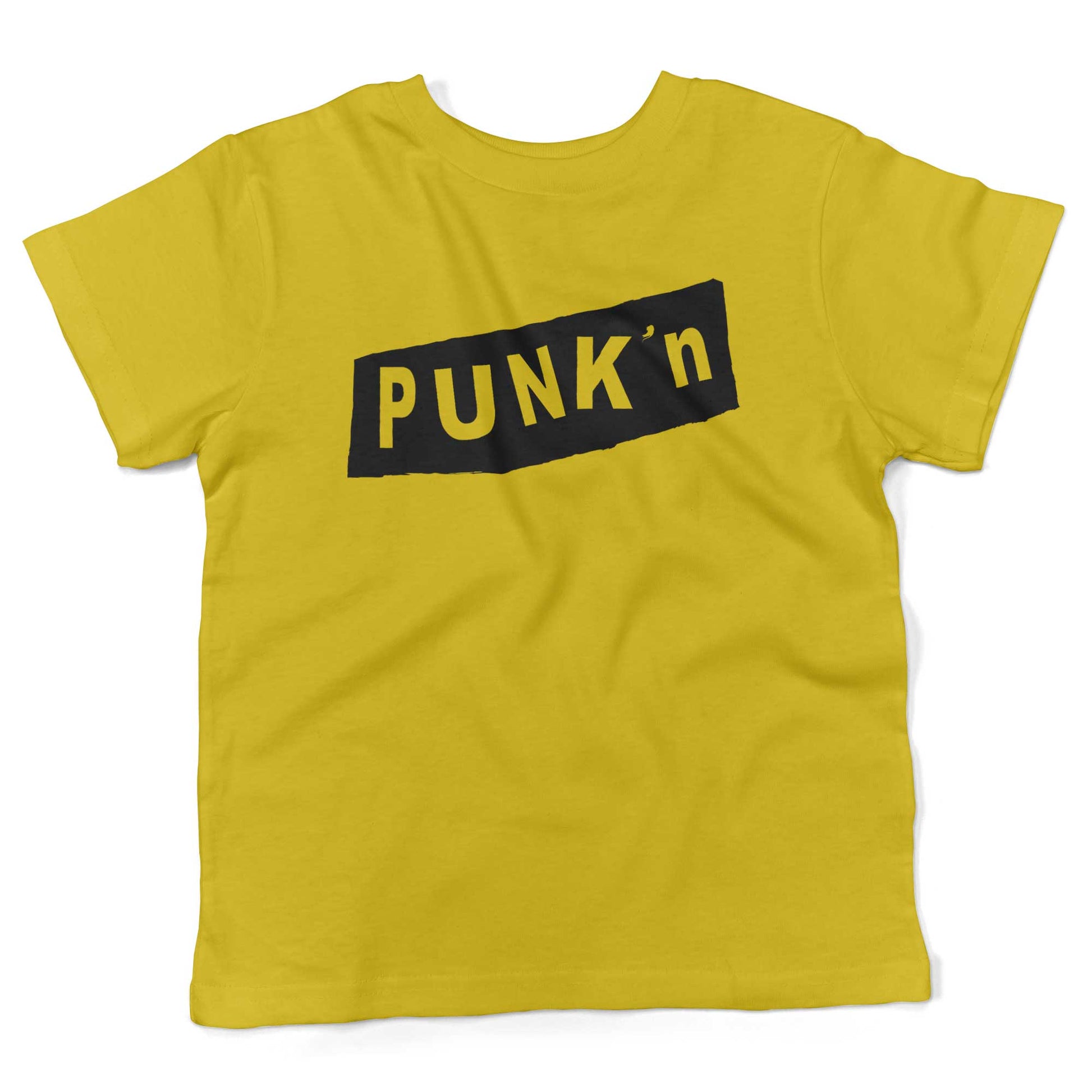Pumpkin Punk'n Toddler Shirt-Sunshine Yellow-2T