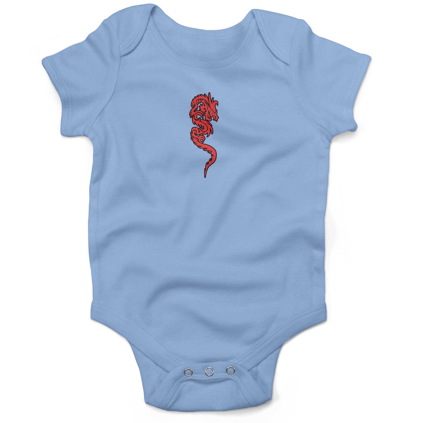 Martial Arts Infant Bodysuit or Raglan Tee-Organic Baby Blue-3-6 months