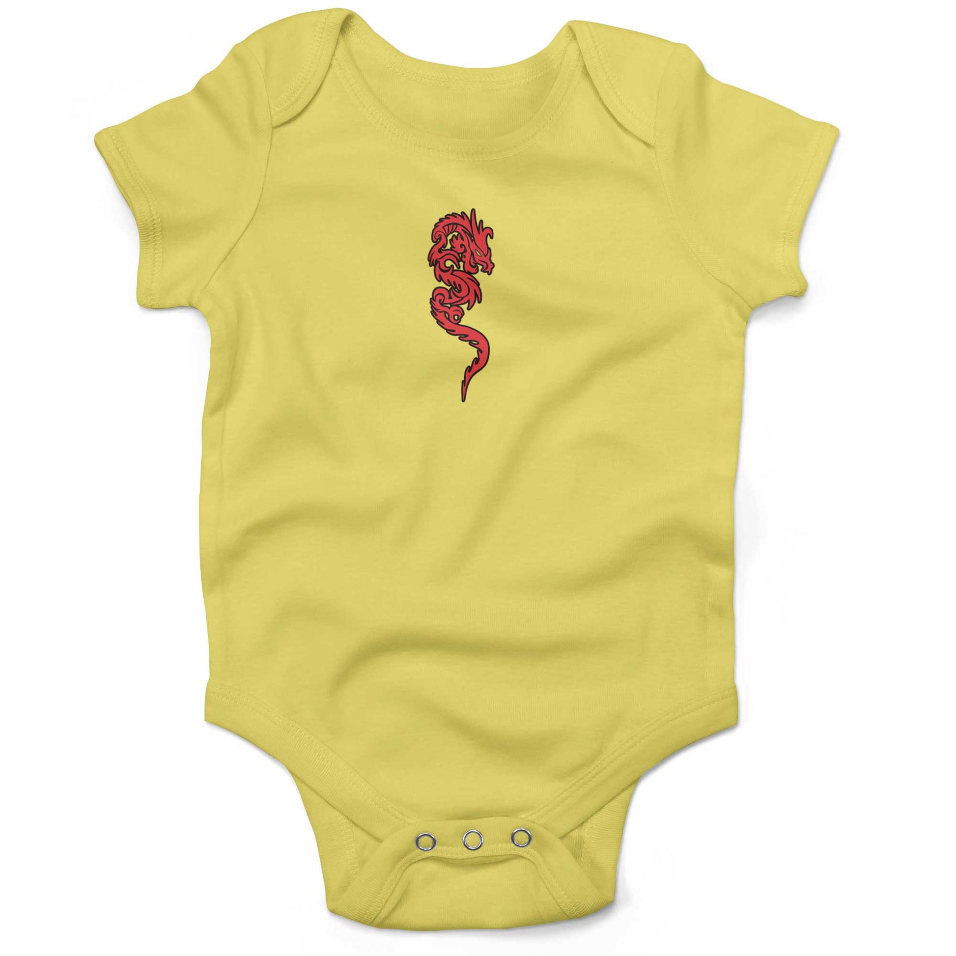 Martial Arts Infant Bodysuit or Raglan Tee-Yellow-3-6 months