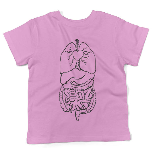 Digestive System Toddler Shirt-Organic Pink-2T