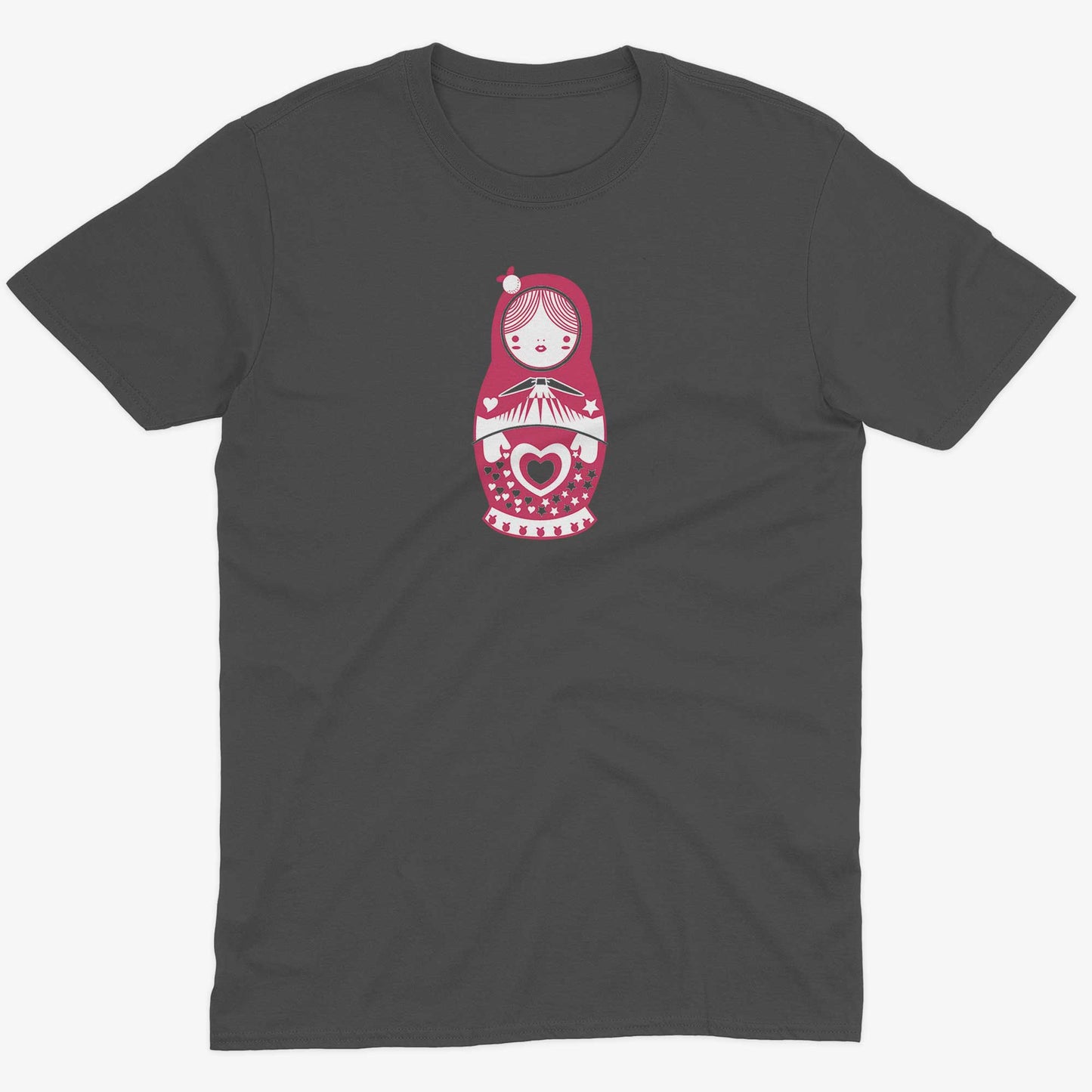 Russian Doll Unisex Or Women's Cotton T-shirt-Asphalt-Unisex