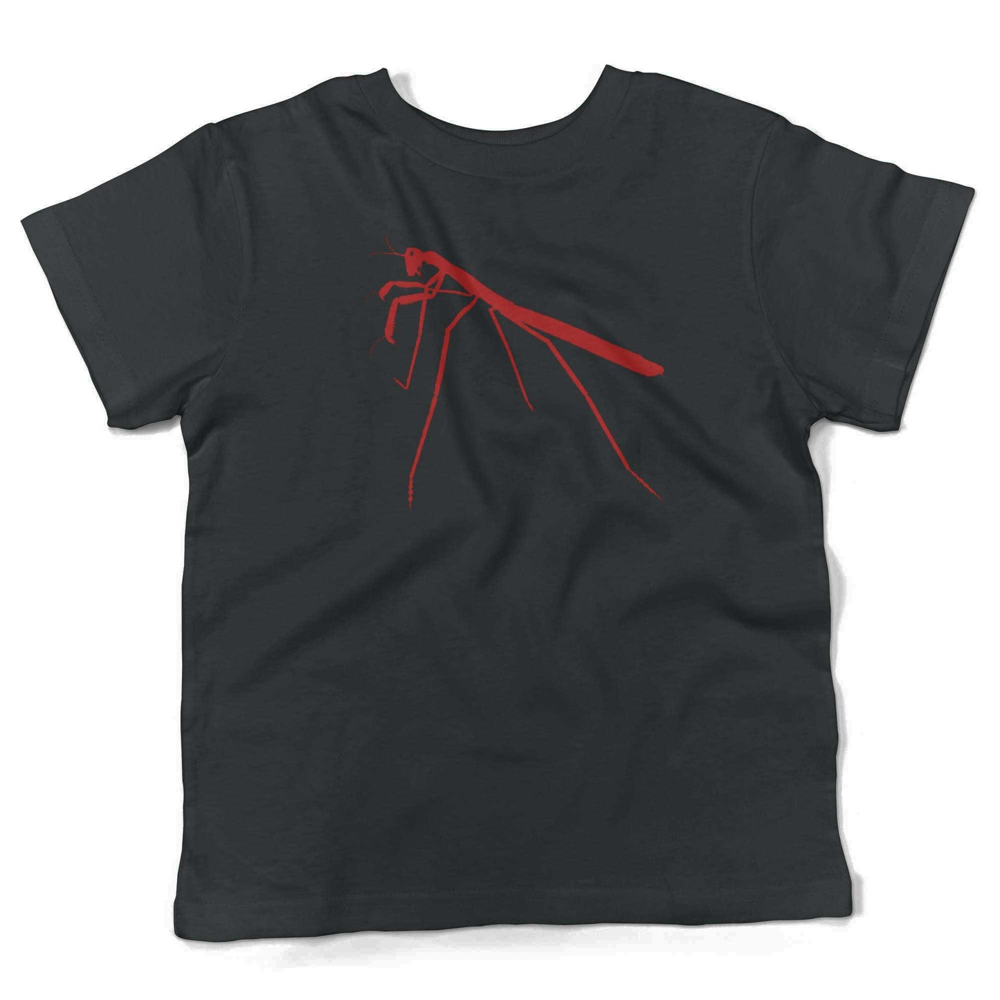 Praying Mantis Toddler Shirt-Organic Black-2T