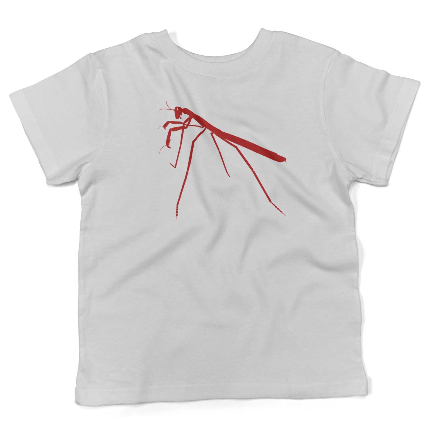 Praying Mantis Toddler Shirt-White-2T