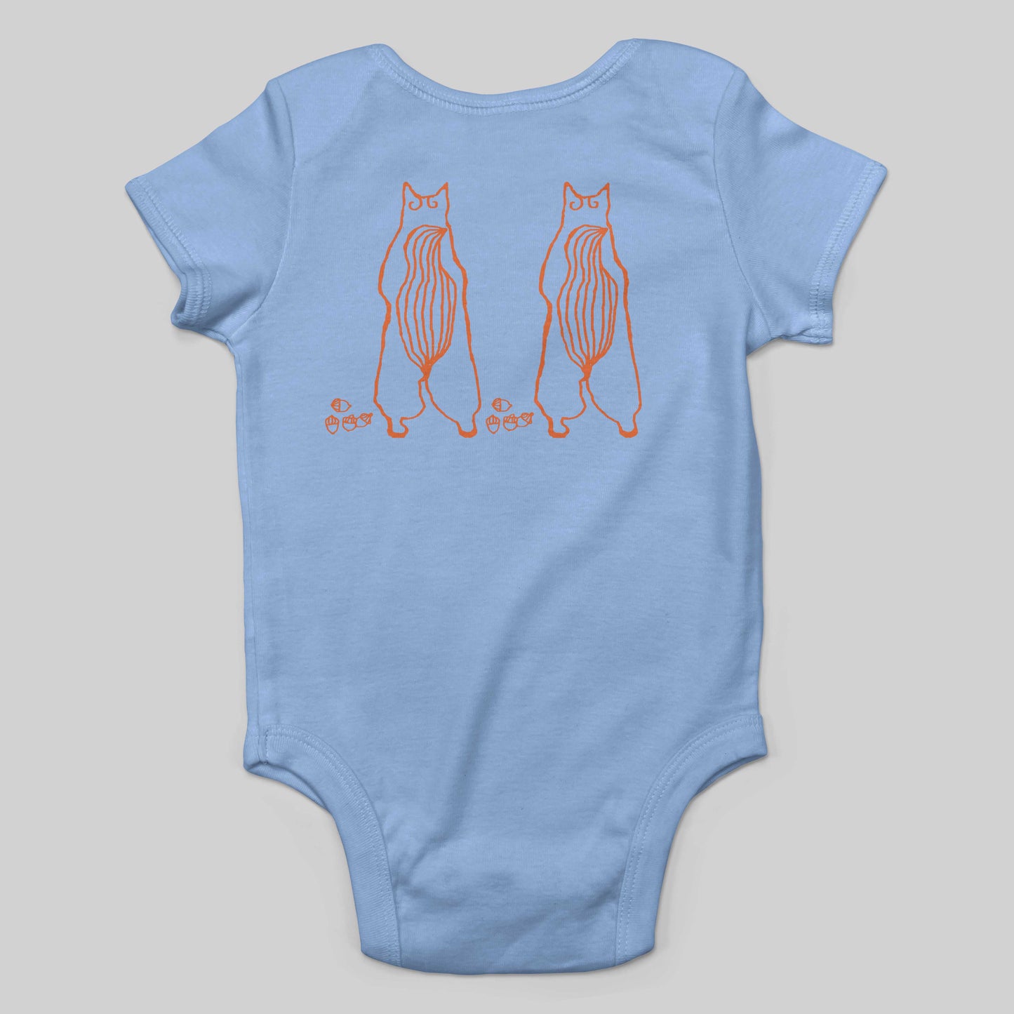 Cute Dancing Squirrels With Nuts Infant Bodysuit or Raglan Tee-