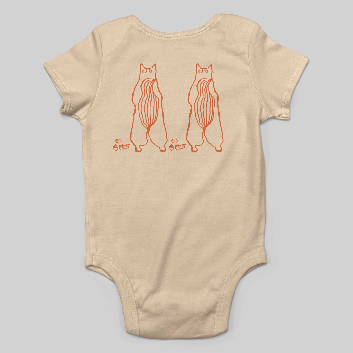 Cute Dancing Squirrels With Nuts Infant Bodysuit or Raglan Tee-