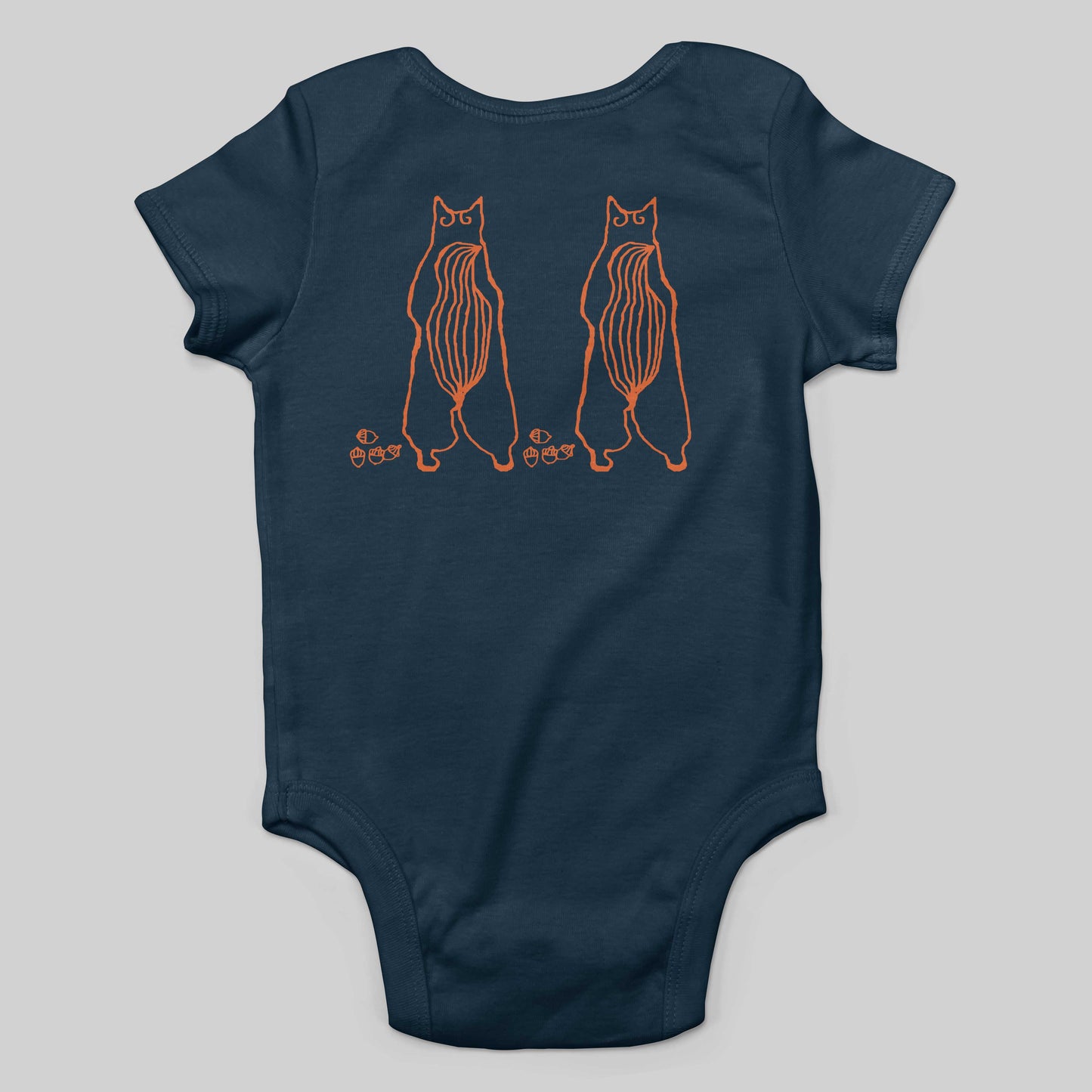 Cute Dancing Squirrels With Nuts Infant Bodysuit or Raglan Tee-