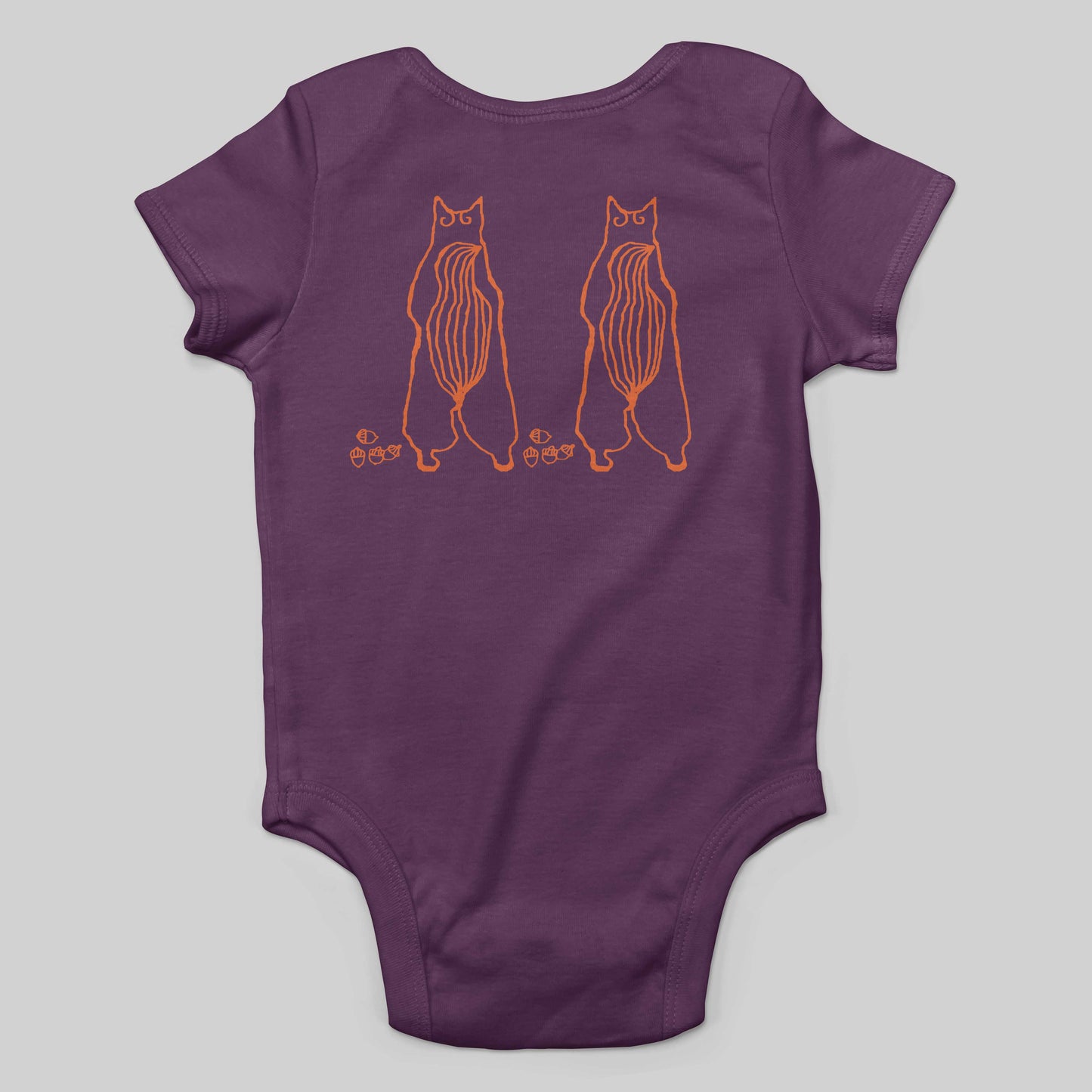 Cute Dancing Squirrels With Nuts Infant Bodysuit or Raglan Tee-