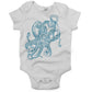 Octopus Underbelly Infant Bodysuit or Raglan Tee-White-3-6 months