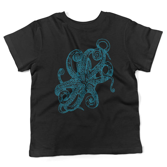 Octopus Underbelly Toddler Shirt-Organic Black-2T