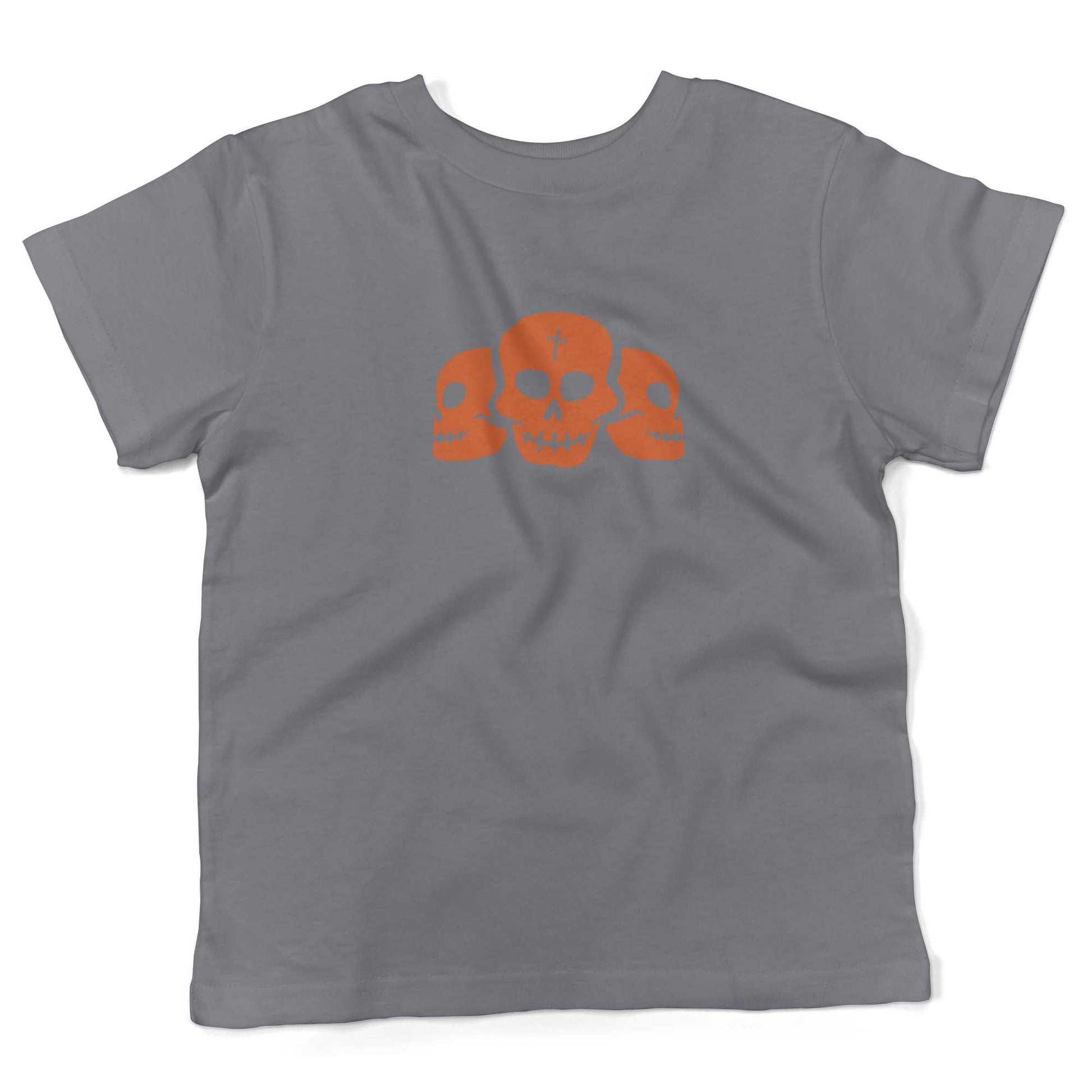Day Of The Dead Skulls Toddler Shirt-Slate-2T