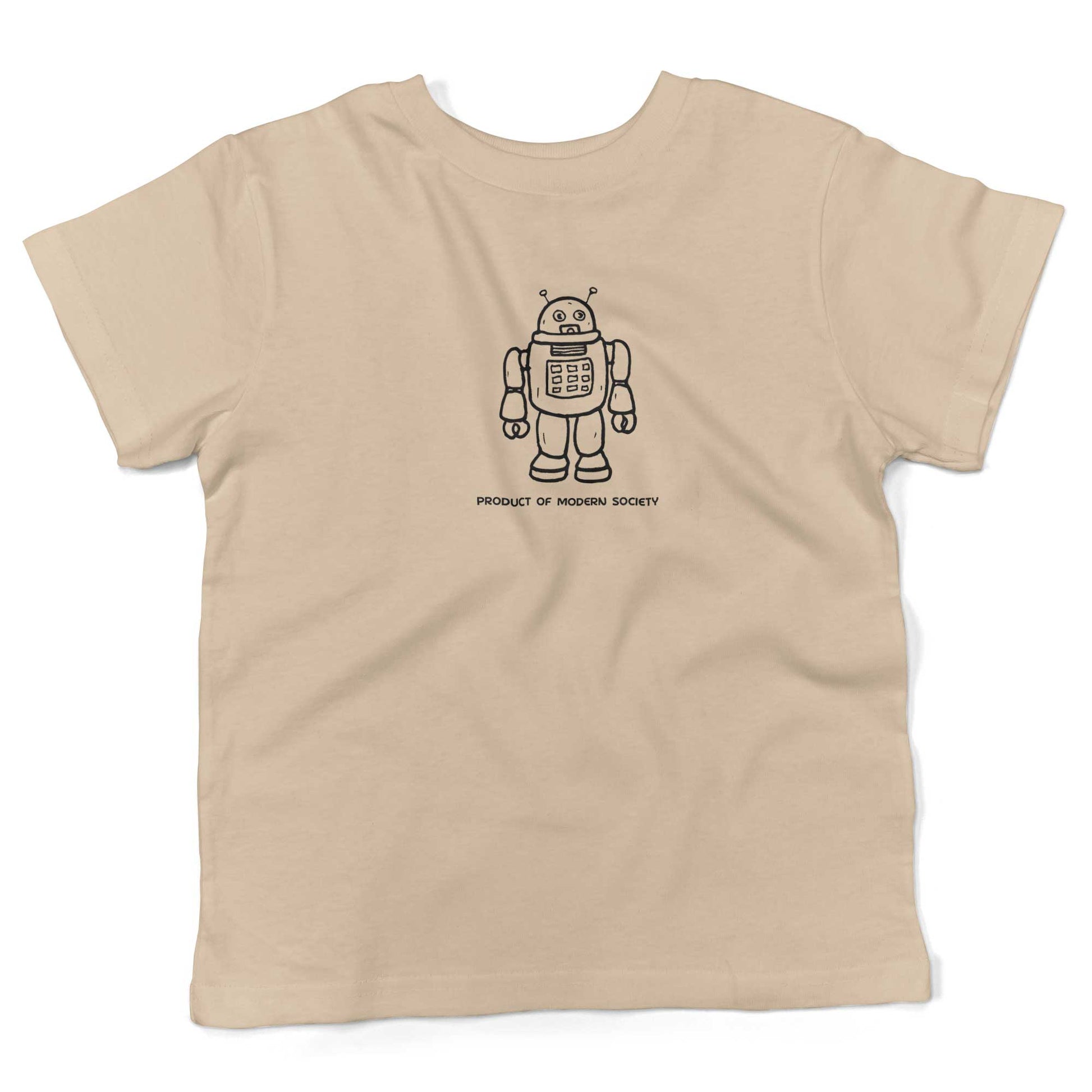 Product Of Modern Society Toddler Shirt-Organic Natural-2T