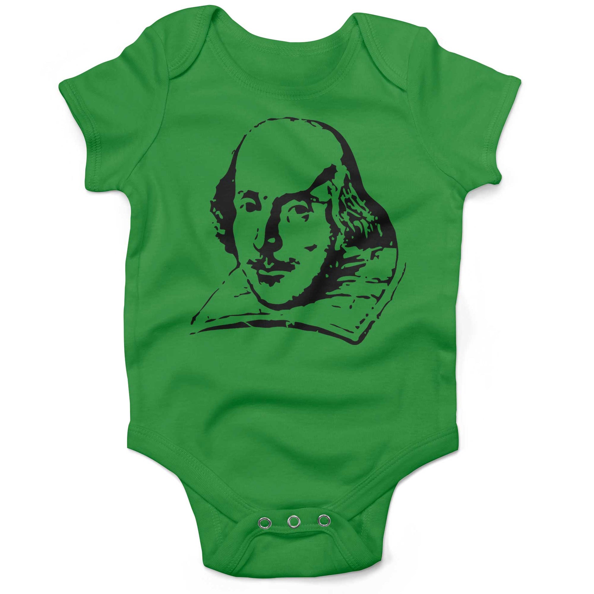 Shakespeare Infant Bodysuit or Raglan Tee-Grass Green-3-6 months