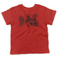 Alice In Wonderland Tea Party Toddler Shirt-Red-2T