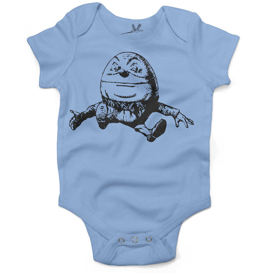 Humpty Dumpty Infant Bodysuit or Raglan Tee-Organic Baby Blue-3-6 months