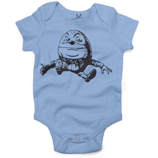 Humpty Dumpty Infant Bodysuit or Raglan Tee-Organic Baby Blue-3-6 months