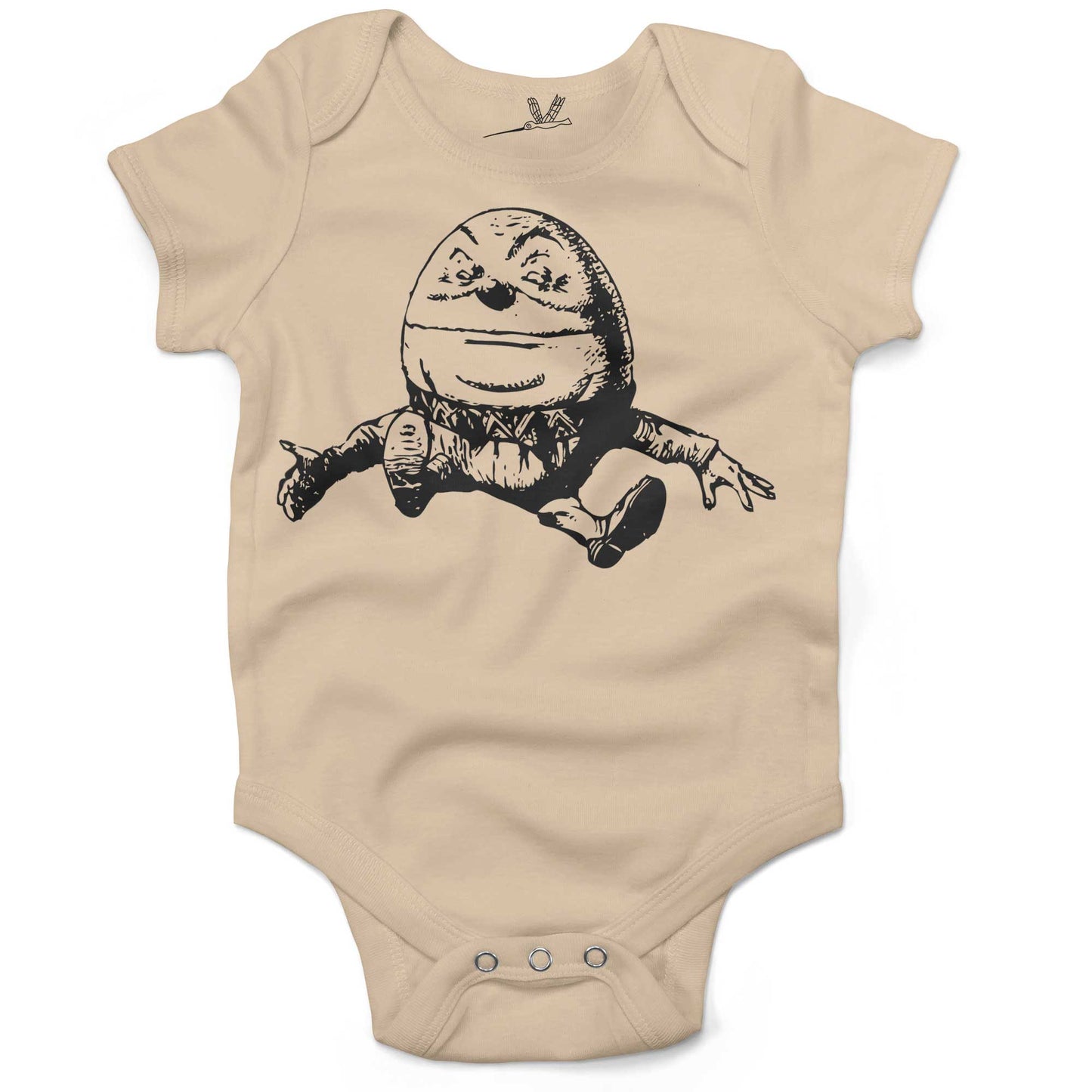 Humpty Dumpty Infant Bodysuit or Raglan Tee-Organic Natural-3-6 months