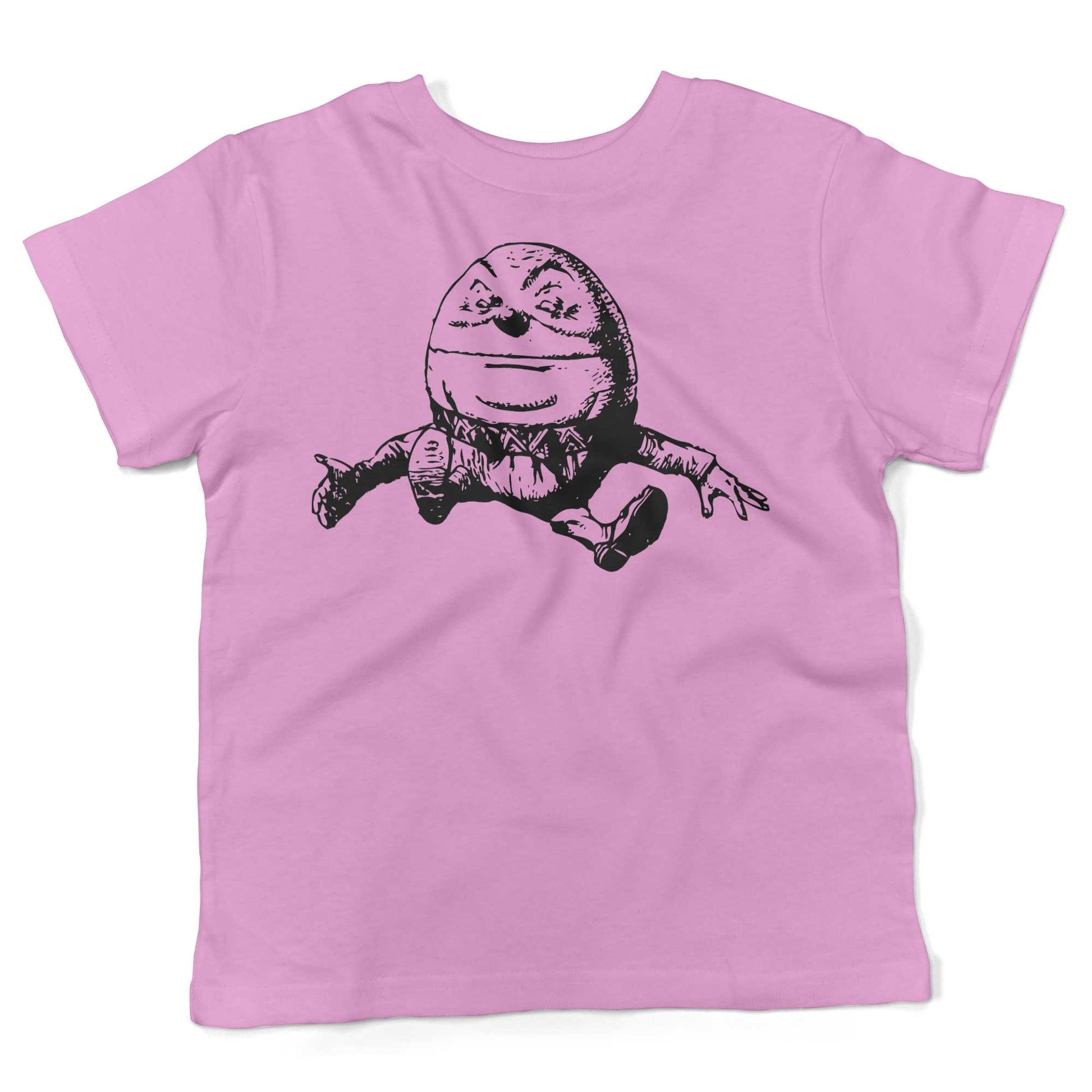 Humpty Dumpty Toddler Shirt-Organic Pink-2T