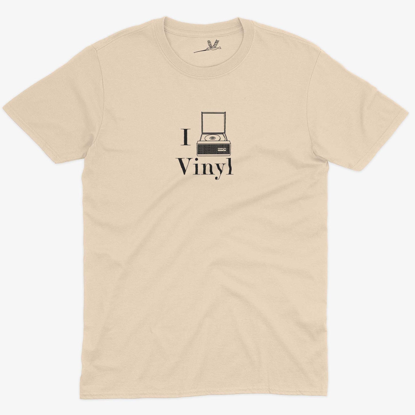 I Play Vinyl Unisex Or Women's Cotton T-shirt-Organic Natural-Unisex