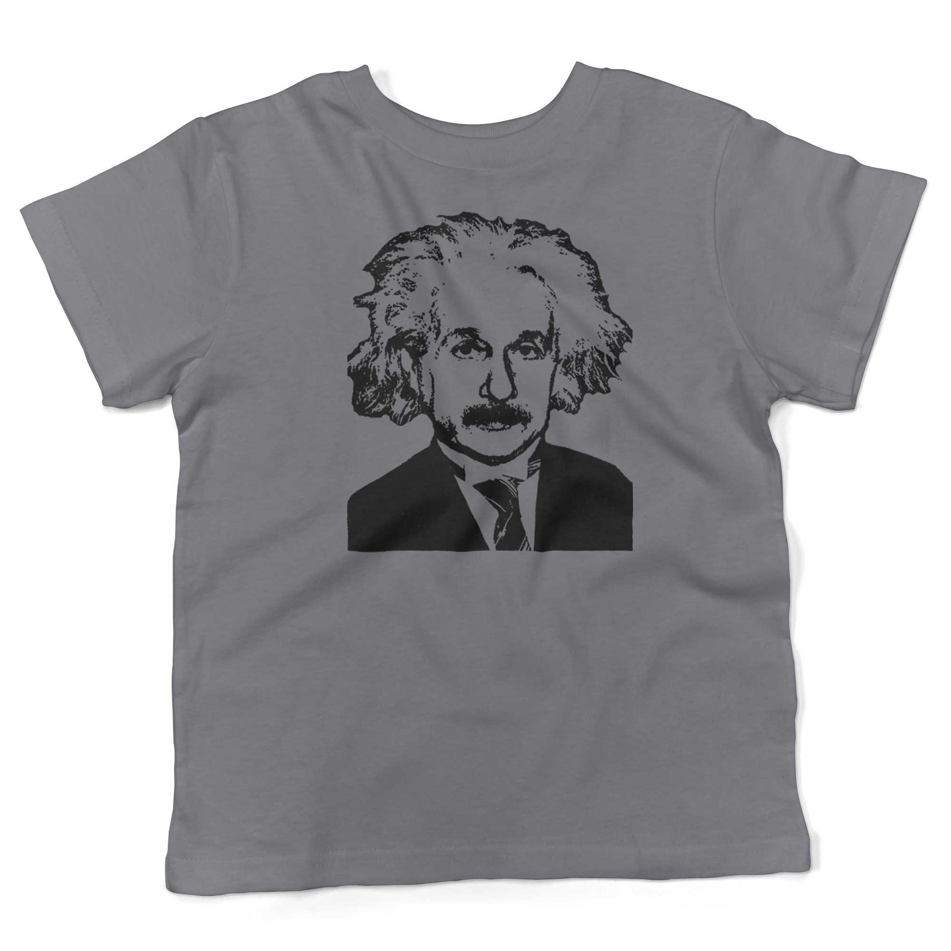 Albert Einstein Toddler Shirt-Slate-4T
